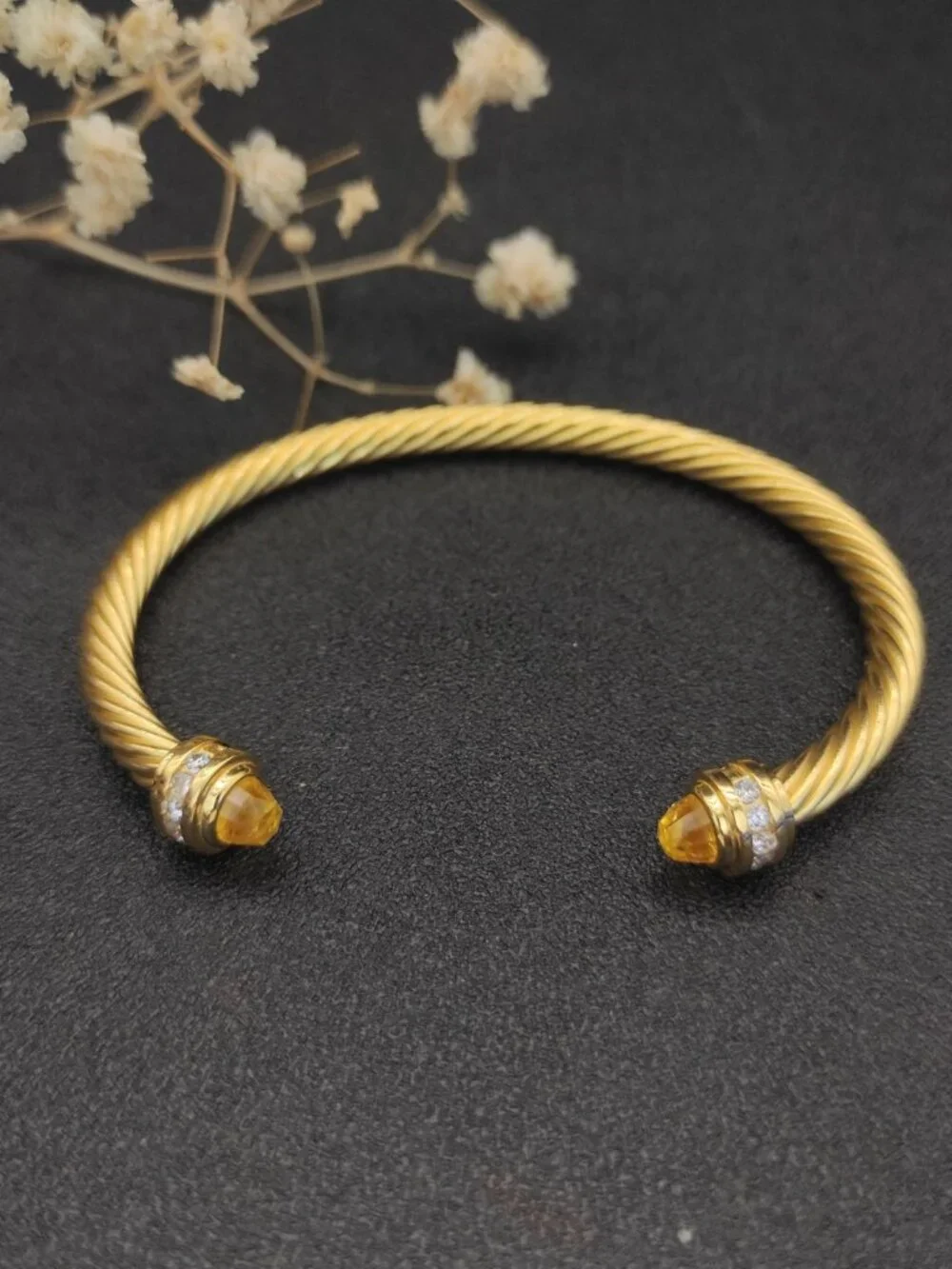 😙David Yurman😙 5MM Yellow Diamond bracelet